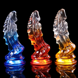 Frauen transparente Kirin Alien Zifferblatt zweifarbige <span class=keywords><strong>Dildo</strong></span> Soft Crystal Adult Masturbation Anal Expander Spielzeug - Product Image 1