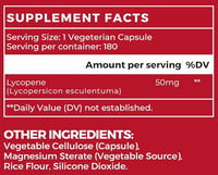 Capsules végétariennes de lycopène de qualité supérieure OEM/ODM, soutien antioxydant, complément pour la santé de la prostate pour adultes, suppléments à base de plantes
