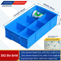 Bac de rangement en plastique robuste pour écrous, boulons, vis et attaches - Rangement multi-compartiments
