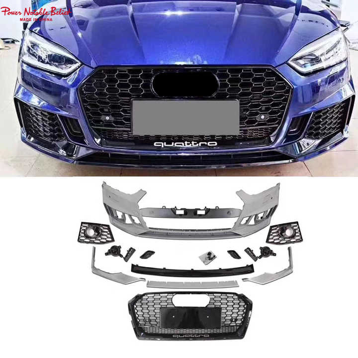 アウディA5S5フェイスリフト用グリル付きRS5B9フロントバンパーRS5 