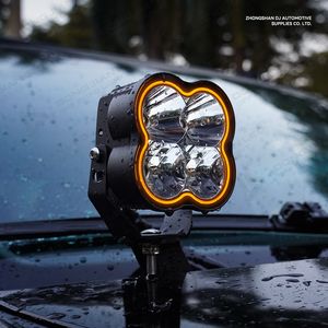 Luz LED Cuadrada RGB Impermeable de 4'' Pulgadas 12V para Camioneta <span class=keywords><strong>4x4</strong></span>, Luz Antiniebla, Luz de Conducción, Luz de Posición DRL UTV para 15000LM 200W - Product Image 6