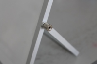 Tableau blanc magnétique en aluminium laqué de petite taille, effaçable à sec, pour bureau, mémo, enfants, mini tableau d'écriture, logo personnalisé