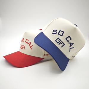 Gorra de Béisbol Deportiva Estructurada de Cinco Paneles, Unisex, Personalizada, de Alta Calidad, en Algodón Oxford Dobby, con Cierre a Presión, Dos Tonos y Diseño de Puntos - Product Image 5