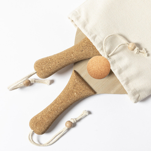 Productos de Tendencia 2022, Raquetas de Tenis de Playa, Juego de Raquetas de Madera con Mango de Corcho, Juego Deportivo al Aire Libre - Product Image 2