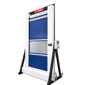 Porte rapide à enroulement inversé industrielle - Porte à grande vitesse en PVC certifiée CE avec <span class=keywords><strong>dimensions</strong></span> personnalisées - Product Image 1