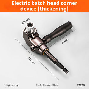 105 Degree Right Angle Driver, Power Screwdriver Drill <b>Extension</b> Attachment Adapter with 1/4" Hex Magnetic Bit <b>Socket</b> - Product Image 2
