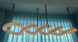 Jylighting Maatwerk Kunstmatige Marmer Lange Unieke Vorm Albast Project Verlichtingsoplossingen Hanglamp - Product Image 2