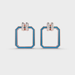 Diamond <b>Stud</b> <b>Earrings</b> in 925 Sterling <b>Silver</b> Elegant Designer Fine Jewelry for Bridal Wedding Anniversary Everyday Wear - Product Image 2