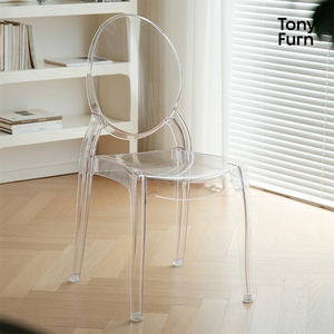 Sedia trasparente di lusso leggera di vendita calda adatta a più scenari sedia trasparente in plastica - Product Image 4