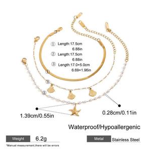 Pulsera Hawaiana de Acero Inoxidable 316L Chapada en Oro de 14k/18k de Lujo Personalizada y Resistente al Deslustre para Mujer - Product Image 6