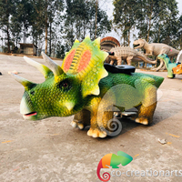 Thème de dinosaure grandeur nature marche/Animatronic dinosaure kiddie manèges