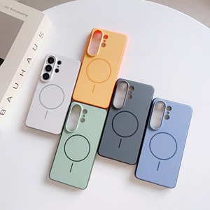 เคสโทรศัพท์มือถือแบบกันกระแทก ป้องกันการตก ดีไซน์สีพื้นเรียบหรู พร้อมฝาปิดเลนส์กล้องแม่เหล็ก สำหรับ Samsung S25 Ultra - Product Image 5