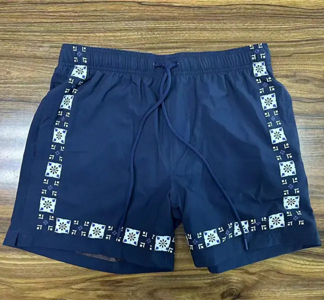 apparel factory supply loosen casual shorts Men's short pour homes with stock fabric