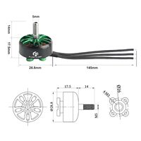 Moteurs Flashhobby Racer A2306.5 FPV Series 1900KV 2550KV avec roulements NSK 684 pour petits drones de course FPV et quadricoptères