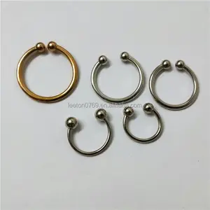 Factory supply C shaped metal decorative fix buckles for garments
