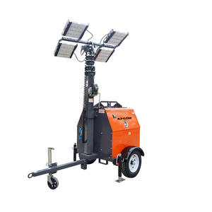 Promotion : Générateur Diesel Kubota 4 kW sur Chariot Mobile 3,6 m avec Tour d'Éclairage LED 150W à Halogénure Métallique pour Opérations de Protection Incendie Extérieures - Product Image 1