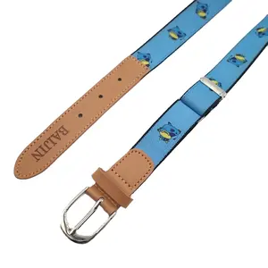 2.5cm Child Elastic Boy Fabric Belts Cartoon Webbing Belt