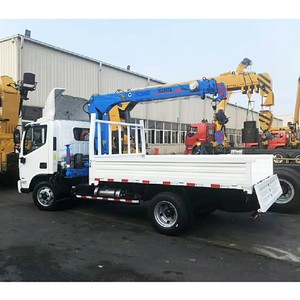 รถบรรทุก Foton 4x2 พร้อมเครน 3 ตัน 4 ตัน 5 ตัน เครนไฮดรอลิกแบบยืดหดได้ ติดตั้งบนรถบรรทุก เครนเคลื่อนที่สำหรับขาย - Product Image 2