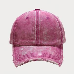 <b>Plain</b> Denim Distressed Gorras 6-panel Solid Color Washed Dad Hats Sport Baseball <b>Cap</b> - Product Image 4