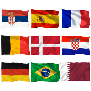 Bandera Personalizada Promocional <span class=keywords><strong>de</strong></span> Países del Mundo, Sin Pedido Mínimo, Insignia, Impresión Digital, Banderas Nacionales <span class=keywords><strong>de</strong></span> Poliéster Baratas para el Día Nacional - Product Image 4