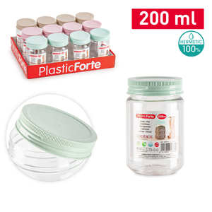 Contenitore Ermetico PlasticForte 200 Ml per Conservazione Domestica Colori Assortiti - Product Image 1