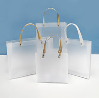 Sac fourre-tout transparent transparent personnalisé faveurs de mariage cadeaux d'anniversaire bébé douche invités Ins Design Logo imprimé fournitures de fête
