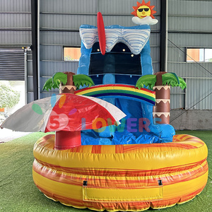 Château gonflable <span class=keywords><strong>avec</strong></span> toboggan aquatique et <span class=keywords><strong>piscine</strong></span> - Product Image 1