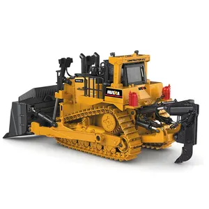 1:50 Crawler Bulldozer Model Legering Diecast Tracking Engineering Track Auto Hoge Simulatie Collectie Metalen Speelgoed Voor Jongens