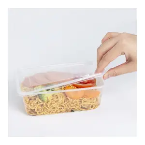 점심 Plastique 주문 로고 공간 음식 급료 마이크로파 플라스틱 쌓을수 있는 Prep 저장 그릇 세트
