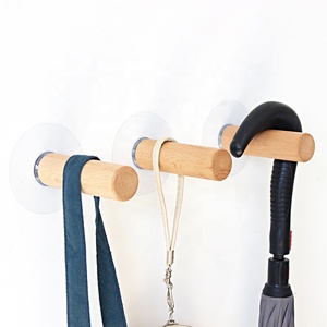 <span class=keywords><strong>En</strong></span> <span class=keywords><strong>Bois</strong></span> Massif <span class=keywords><strong>naturel</strong></span> Patères Mural Créatif Vintage Unique Organisateur Cintres - Product Image 5