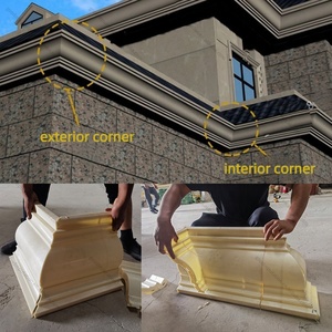 <span class=keywords><strong>Moulure</strong></span> en plastique ABS pour corniche, moulage décoratif pour corniche en béton, ligne décorative pour villa, décoration intérieure, ligne de tuiles de toit en béton - Product Image 5