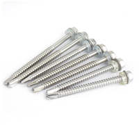 Vis à tête hexagonale autotaraudeuses en acier inoxydable WANGSHENG, finition brute, fabricant chinois, pouce # 12 7 mm
