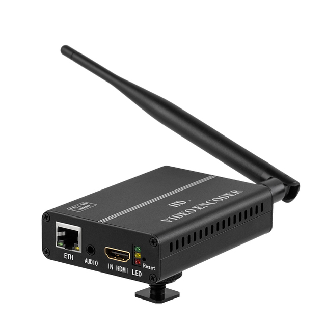 Haiwei H.264 for Encoder 1080P HD Wireless IP/WIFI Output Live Streaming Encoder with AAC Audio Supports for & YouTube Live
