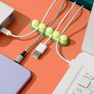ที่เก็บสายดาต้าซิลิโคนรูปฝักถั่ว ยืดหยุ่นสูง เป็นมิตรต่อสิ่งแวดล้อม - Product Image 3
