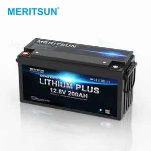 Bateria de lítio-íon solar para barco, rv, iate, moto, barco, 12v 200ah, venda imperdível