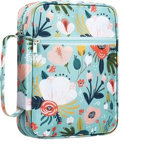 Étui à livre en toile à motif floral, sac à crayons d'église, housse de bible à fermeture éclair, échantillon gratuit - Product Image 1