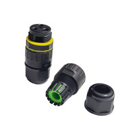 Connecteur M16 IP68 2 broches 7-10mm Câble Connecteurs étanches Scellés Ignifuges AC DC 40V 16A Boîte de jonction électrique