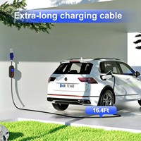 Chargeur portable pour véhicule électrique AC 7 kW 32 A 5 m Courant automatique Utilisation domestique Station de recharge pour véhicule électrique Type 1 Type 2 GB/T