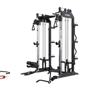Máquina Smith con Banco para uso doméstico Cable multifuncional Crossover Fitness Equipment Gym Squat Rack