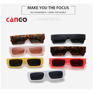 Cango Simple Cuadrado Personalizado Flat Top Gafas de sol personalizadas con logo Gafas Color Nuevo Marco cuadrado Gafas de sol Venta al por mayor Gafas de sol - Product Image 3