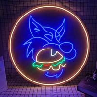Enseigne néon LED scintillante à affichage haute résolution, résistante aux hautes températures, conception OEM gratuite