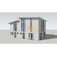 Maisons préfabriquées modulaires en conteneurs, nouvelle technologie 2025, habillage en béton préfabriqué, élégantes, écologiques, pour supermarchés, gymnases