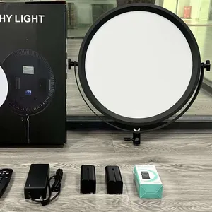 New TY-400 2700-6500K Rechargeable Compact Photo Selfie Led Circle Phone Studio Led Video Flash Light Ring Light for Video