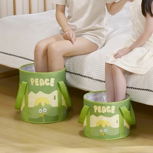 Baignoire pliable pour enfants à température constante, design extra profond, avec couvercle isolant pour les mollets, pour usage domestique et voyage - Product Image 2