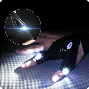 Night <b>Light</b> Fishing <b>Gloves</b> <b>Waterproof</b> <b>Led</b> Fingerless <b>Glove</b> Camping Hiking Survival Rescue Multi <b>Light</b> Tool Outdoor Tool - Product Image 1