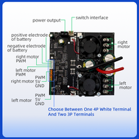 WUZHI RXG4P-TXG4-BLM40A Pantalla a Color, Control Remoto para Barco de Arrastre sin Escobillas, Placa Base, GPS, Controlador Electrónico de Velocidad 7-30V