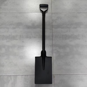 Bêche <span class=keywords><strong>de</strong></span> jardinage en acier au carbone <span class=keywords><strong>de</strong></span> qualité DIY avec poignée ergonomique en D pour creuser le bois et le métal – Outil agricole - Product Image 3