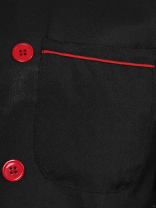 Veste de <span class=keywords><strong>barman</strong></span> unisexe à double boutonnage en soie gaufrée à manches longues, uniforme professionnel pour le service de bar - Product Image 5