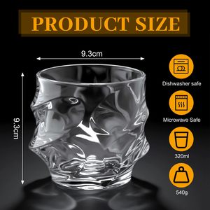 Ensemble de verres à whisky en cristal, verres à l'ancienne de 10 oz, boîte cadeau, logo personnalisé, articles de bar pour scotch, vodka, <span class=keywords><strong>rhum</strong></span>, vente en gros - Product Image 2