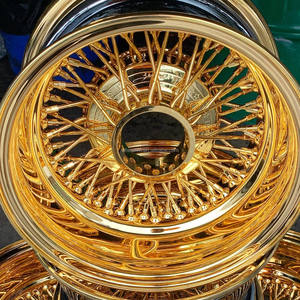 Nouvelle jante de luxe en acier 13x7 à rayons profonds Zenith avec PCD 5x114.3, finition <span class=keywords><strong>chrome</strong></span> hyper noir, ajustement universel - Product Image 3